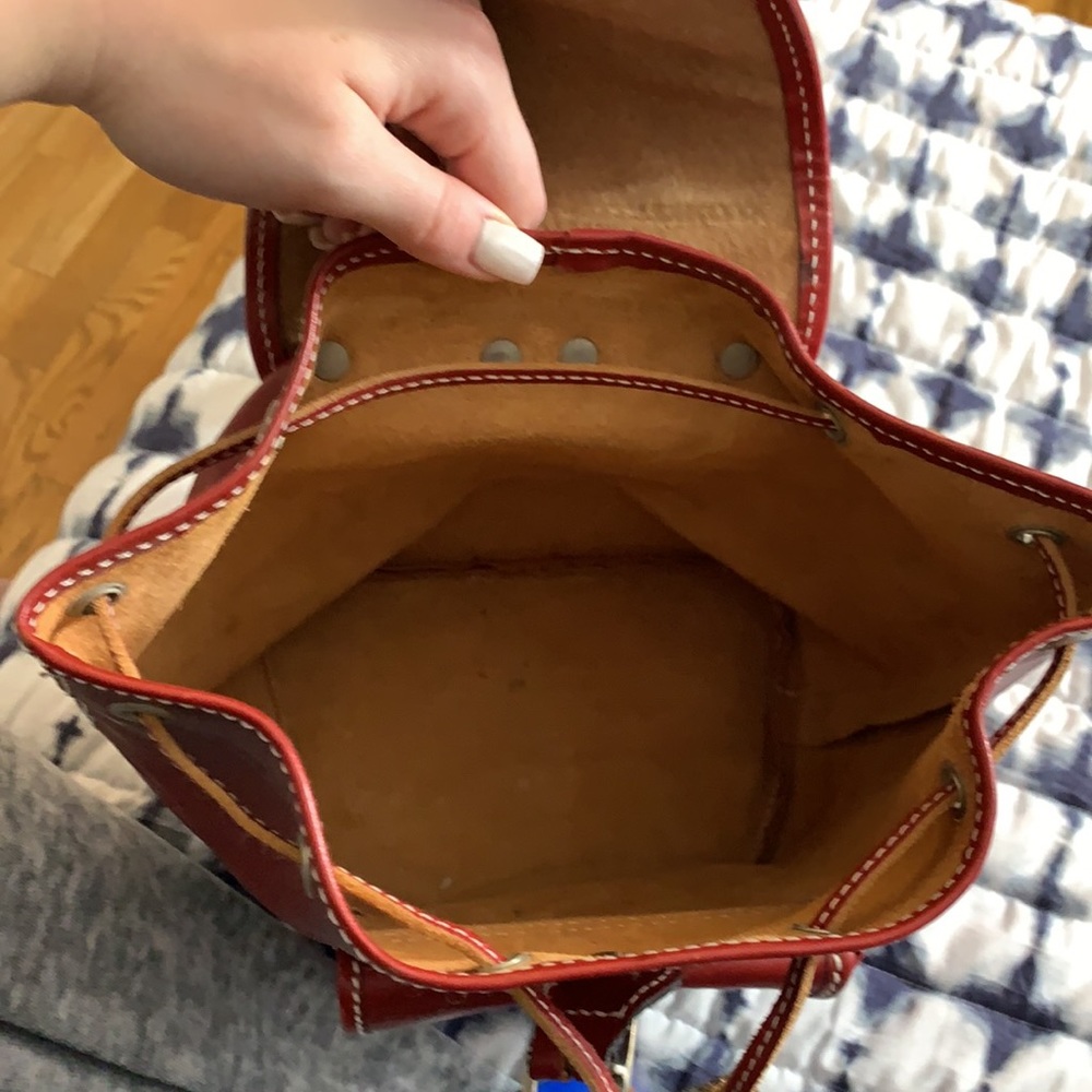 Handmade Italian Leather Backpack - Picture 12 of 14